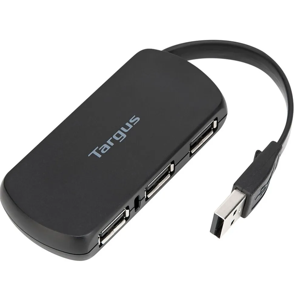 Targus 4-Port USB 2.0 Hub, Black (ACH114US)