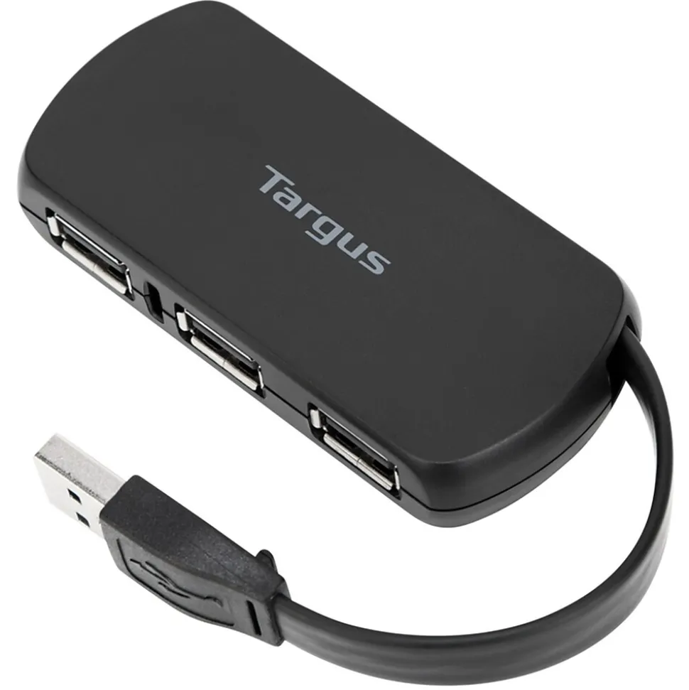 Targus 4-Port USB 2.0 Hub, Black (ACH114US)