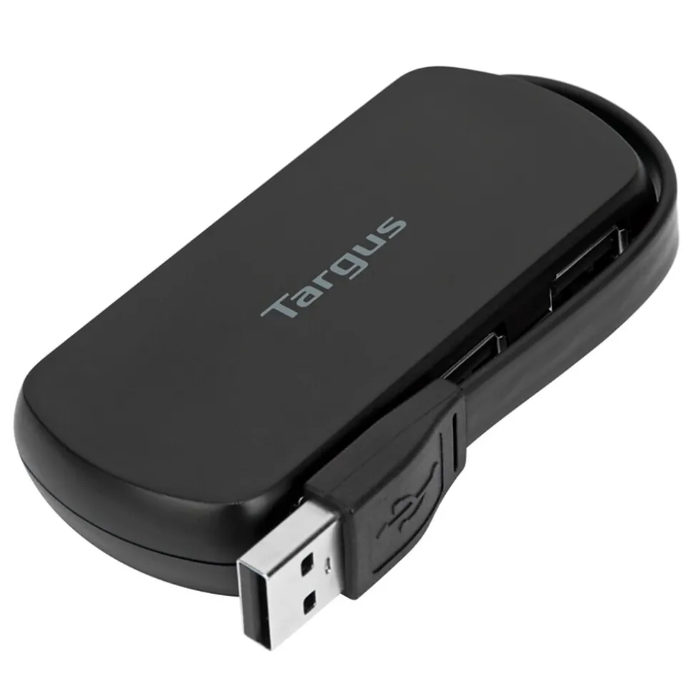 Targus 4-Port USB 2.0 Hub, Black (ACH114US)