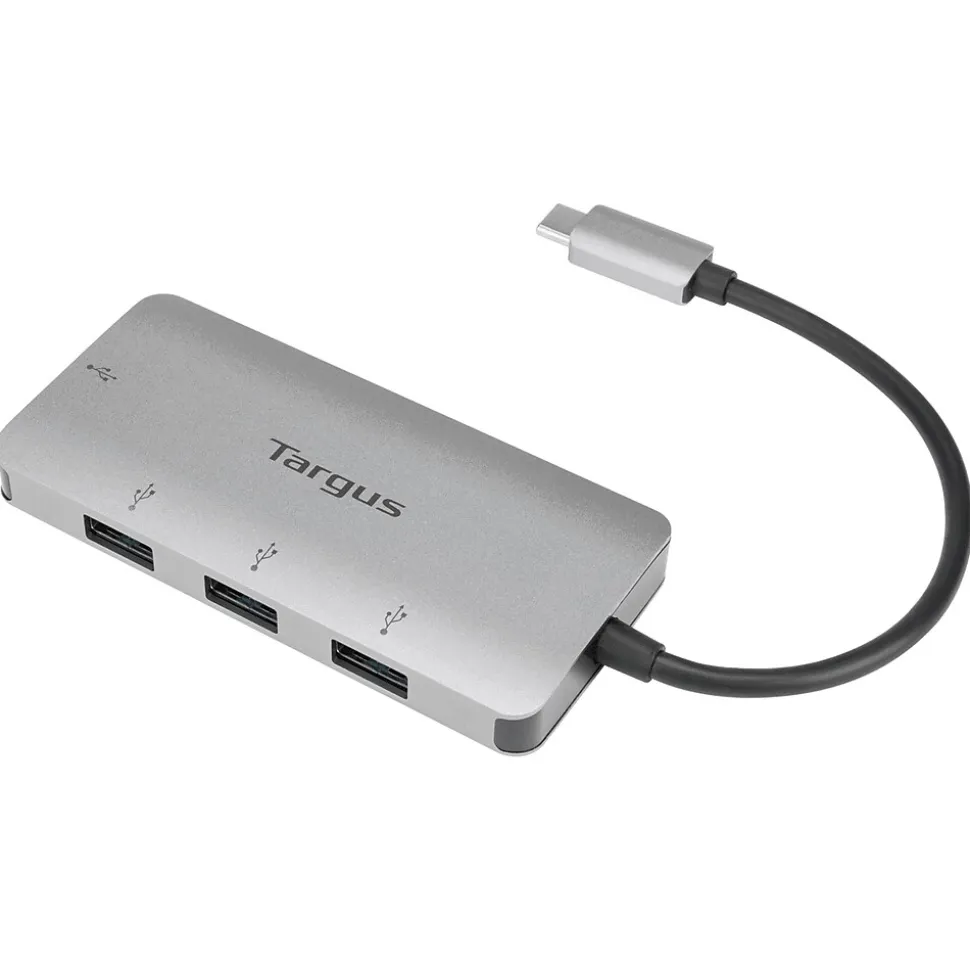 Targus 4-Port USB-C Hub, Silver (ACH226BT)