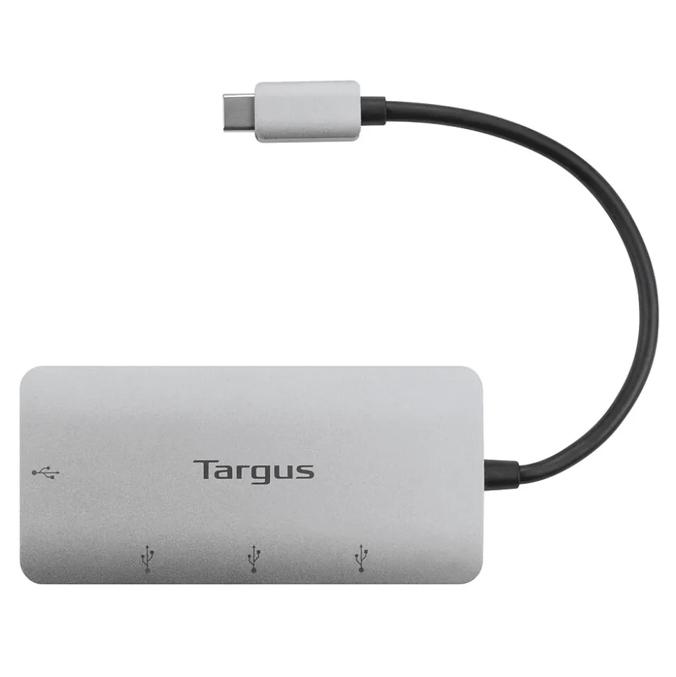 Targus 4-Port USB-C Hub, Silver (ACH226BT)