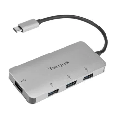 Targus 4-Port USB-C Hub, Silver (ACH226BT)