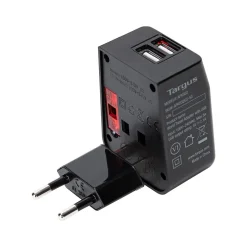 Targus World Travel Plastic Travel Power Adapter, Black (APK032US)