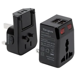 Targus World Travel Plastic Travel Power Adapter, Black (APK032US)