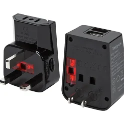 Targus World Travel Plastic Travel Power Adapter, Black (APK032US)