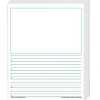 Teacher Created Resources K, 1 5/8" Space Writing Paper, Printed, Letter 8.50" x 11", White Paper, 360Sheet