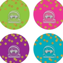 Teacher Created Resources Clingy Thingies® Bulldog Clips, 3.125" Wide, Assorted Colors, 12/Pack(TCR77374)