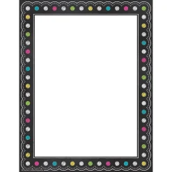 Teacher Created Resources Chalkboard Brights Computer Paper, 50 Per Pack, 6 Packs (TCR5837-6)