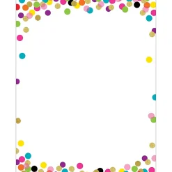 Teacher Created Resources Confetti Computer Paper, 8.5" x 11", 50 Sheets/Pack, 6 Packs (TCR2735-6)