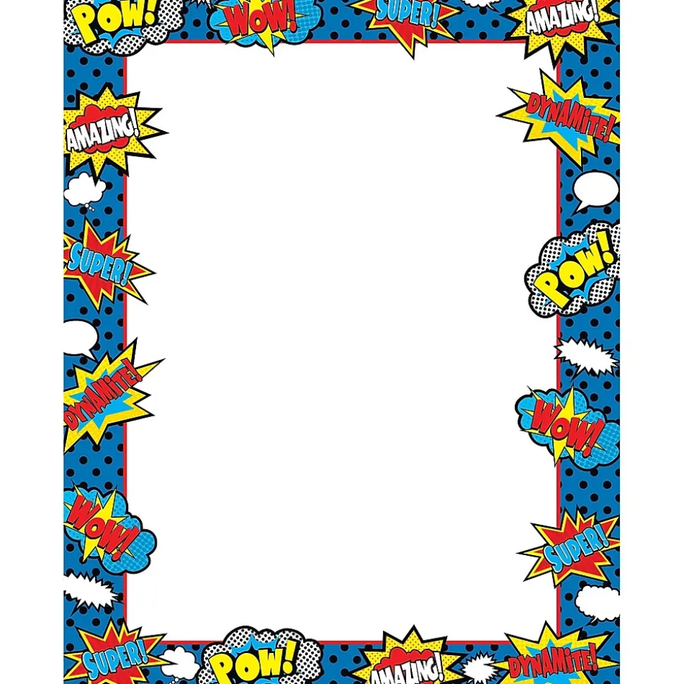 Teacher Created Resources Superhero Computer Paper, 50 Sheets Per Pack, 6 Packs (TCR5629-6)