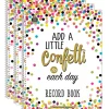 Teacher Created Resources Confetti Record Book, Pack of 3 (TCR3570-3)