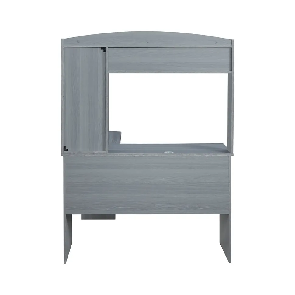 Techni Mobili 47" L-Shaped Desk, Gray (RTA-8410-GRY)