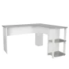 Techni Mobili 51" Mixed Materials L-Shaped Desk, Gray (RTA-8413L-GRY)