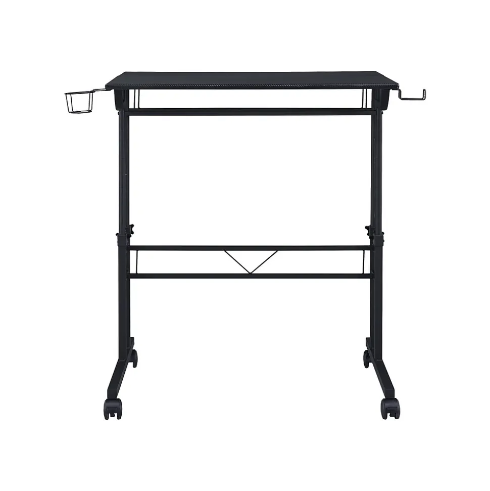 Techni Mobili 36" Mobile Desk, Black (RTA-3800SU-BK)