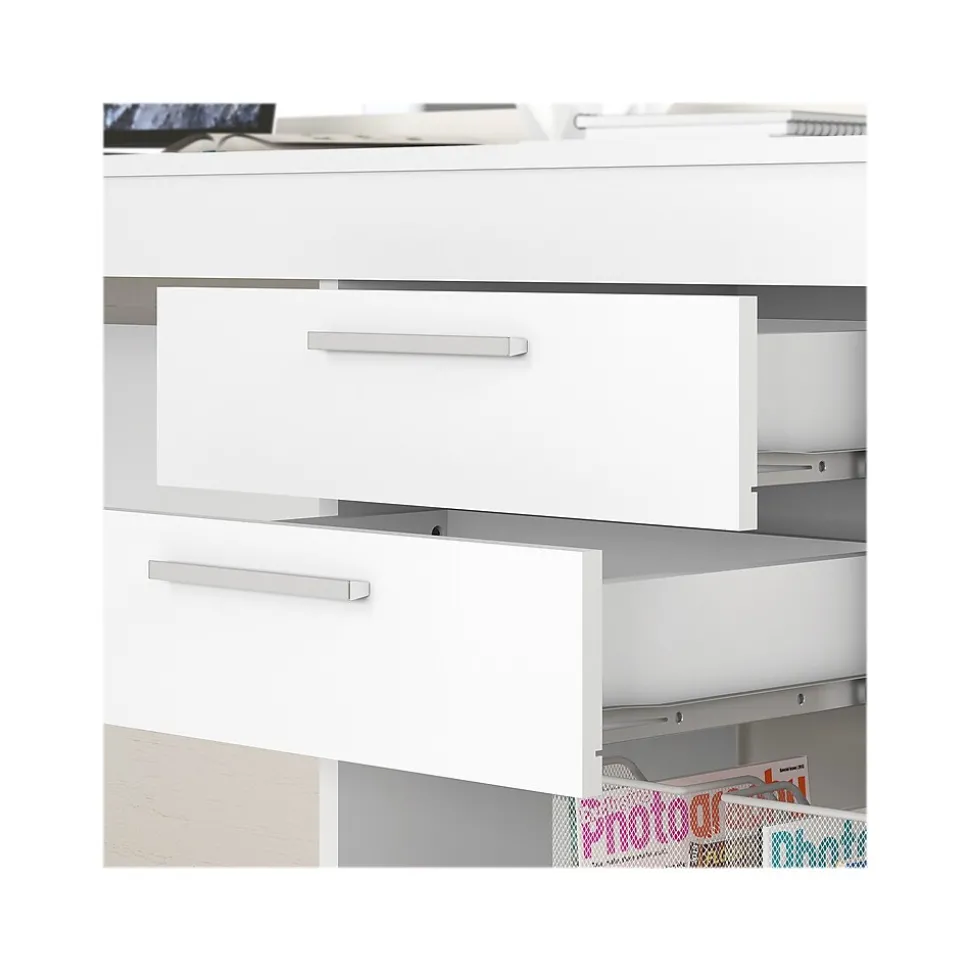 Techni Mobili 48" Writing Desk, White (RTA-913D-WHT)