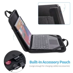 Techprotectus Carrying Laptop Case, Black, Vinyl (TP-BK-CC14)