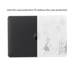 Techprotectus Laptop Case with Keyboard Cover and Screen Protector, Black, Plastic (TP-BK-K-MA13M1)