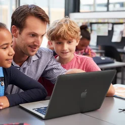 Techprotectus Laptop Case with Keyboard Cover and Screen Protector, Black, Plastic (TP-BK-K-MA13M1)