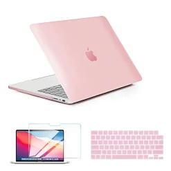 Techprotectus Laptop Case with Keyboard Cover and Screen Protector, Pink, Plastic (TP-RQ-K-MP16M1X)