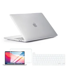 Techprotectus Laptop Case with Keyboard Cover and Screen Protector, Clear, Plastic (TP-CYCL-MP16ST)