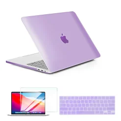 Techprotectus Laptop Case with Keyboard Cover and Screen Protector, Light Purple, Plastic (TP-LP-K-MA13M1)