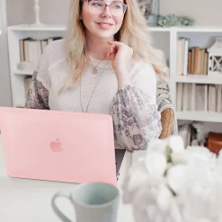 Techprotectus Laptop Case with Keyboard Cover and Screen Protector, Rose Quartz, Plastic (TP-RQ-K-MP14M1)