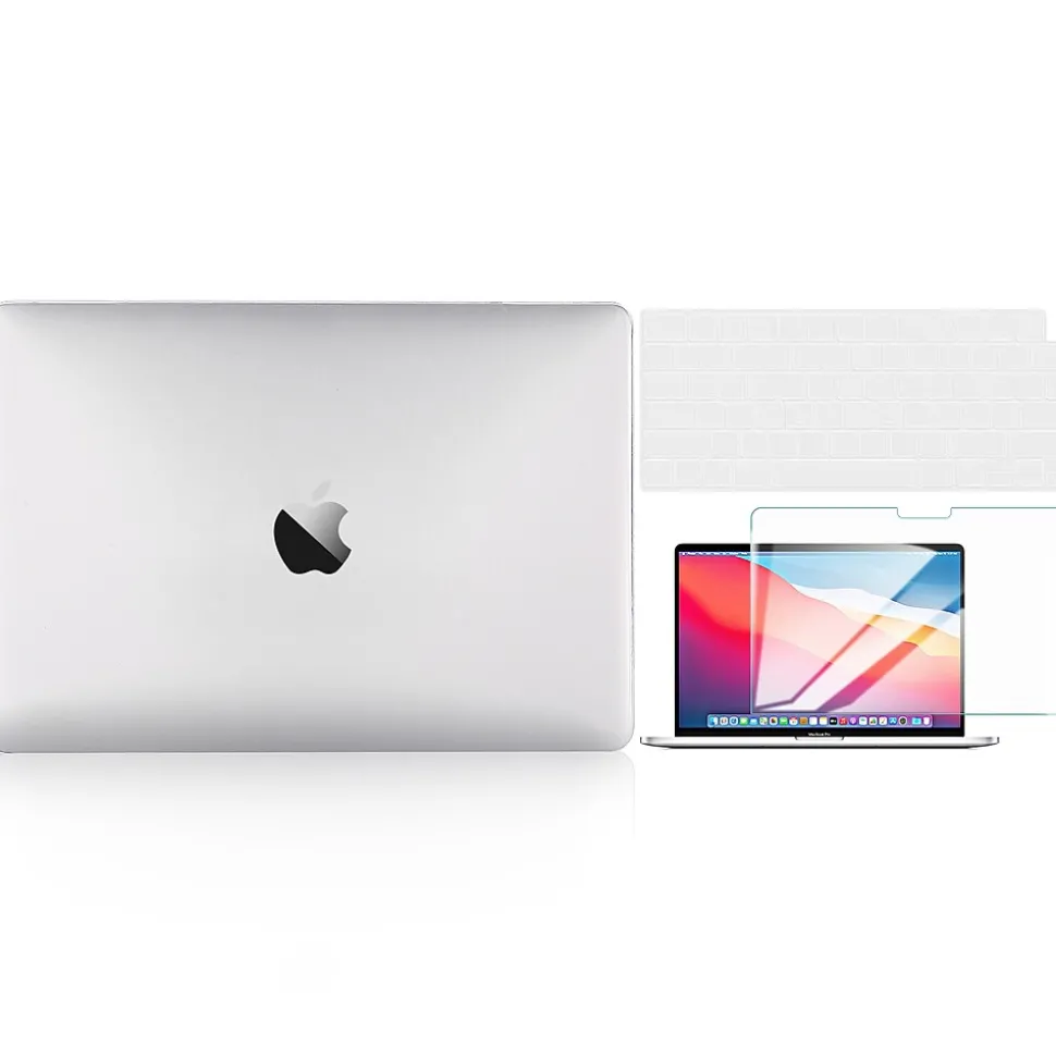 Techprotectus Laptop Case with Keyboard Cover and Screen Protector, Clear, Plastic (TP-CYCL-MP14ST)