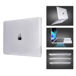 Techprotectus Laptop Case with Keyboard Cover and Screen Protector, Clear, Plastic (TP-CYCL-MP14ST)