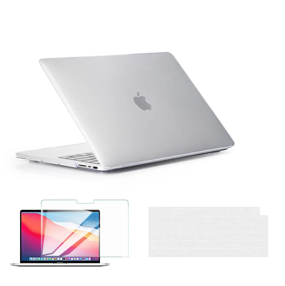 Techprotectus Laptop Case with Keyboard Cover and Screen Protector, Clear, Plastic (TP-CYCL-MP14ST)