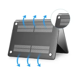 Techprotectus Laptop Case with Keyboard Cover and Screen Protector, Black, Plastic (TP-BK-K-MP14M1)