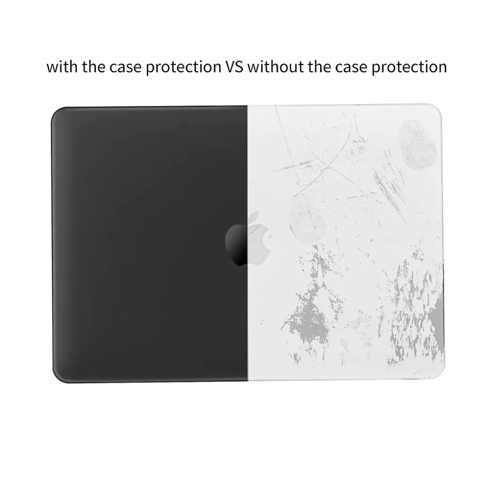 Techprotectus Laptop Case with Keyboard Cover and Screen Protector, Black, Plastic (TP-BK-K-MP14M1)