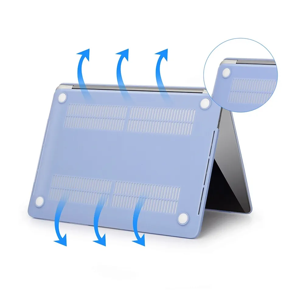 Techprotectus Laptop Case with Keyboard Cover and Screen Protector, Light Blue, Plastic (TP-SB-K-MP13M1)