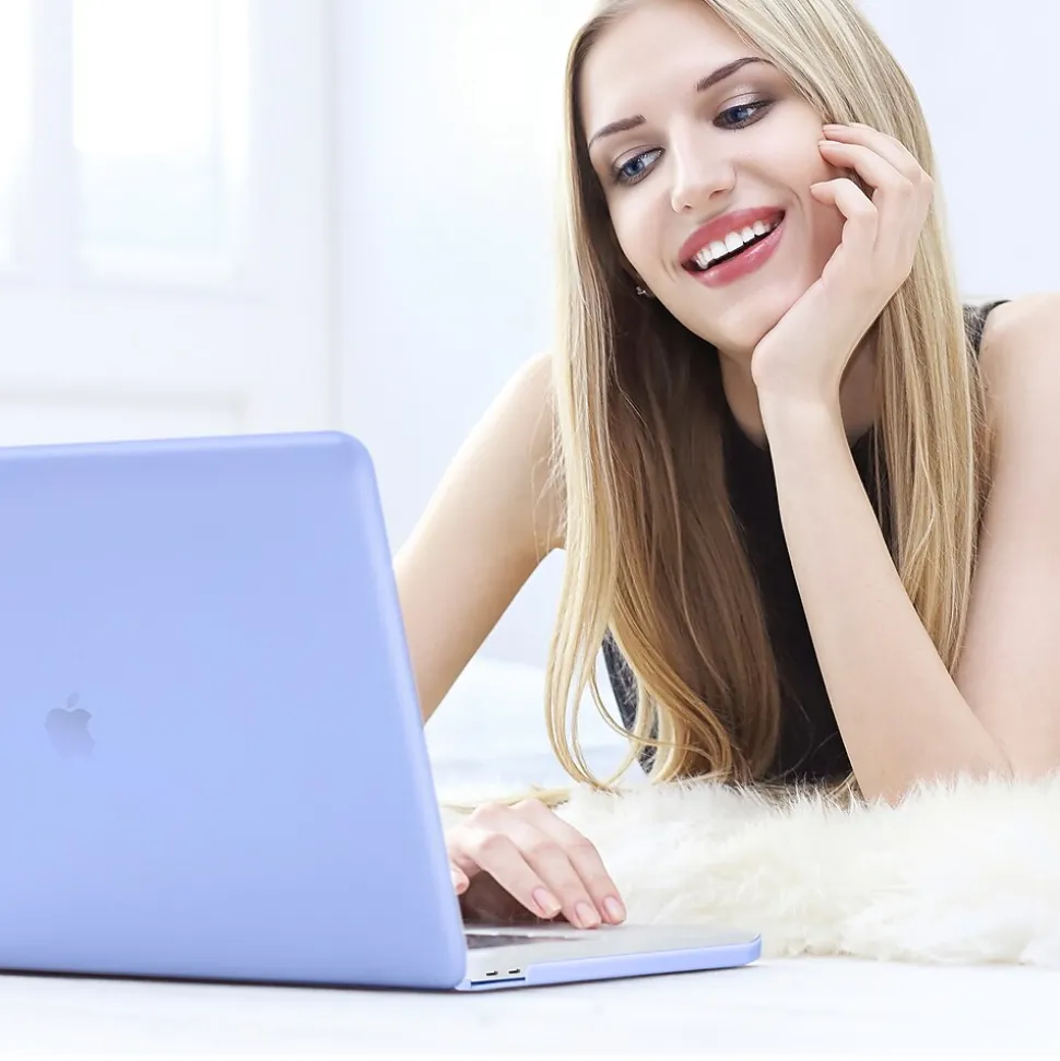 Techprotectus Laptop Case with Keyboard Cover and Screen Protector, Light Blue, Plastic (TP-SB-K-MP13M1)