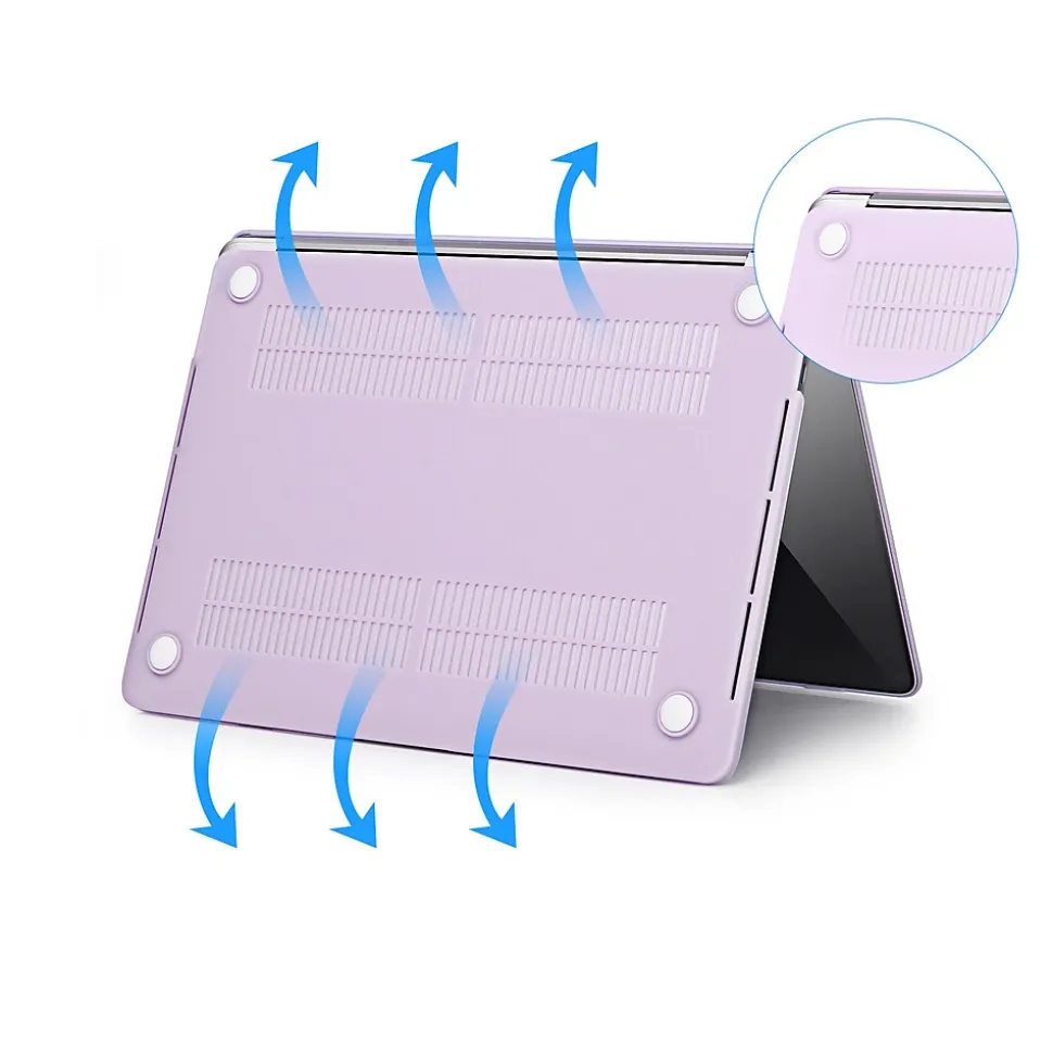 Techprotectus Laptop Case with Keyboard Cover and Screen Protector, Light Purple, Plastic (TP-LP-K-MP13M1)