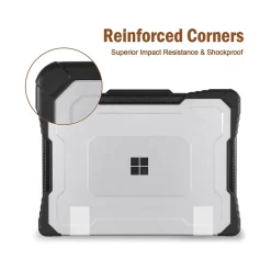 TechProtectus ShockProof 12.4" Laptop Case for Microsoft Surface Laptop Go 3/2/1, Shock-Absorbing, Black (TP-MS-GO123)