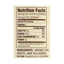 Tejava Original Unsweetened Black Tea, 16.9 Fl. oz., 12/Pack (313-00005)