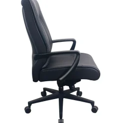 Tempur-Pedic Ergonomic Leather Swivel Executive Chair, Black (TP2500-BLKL)