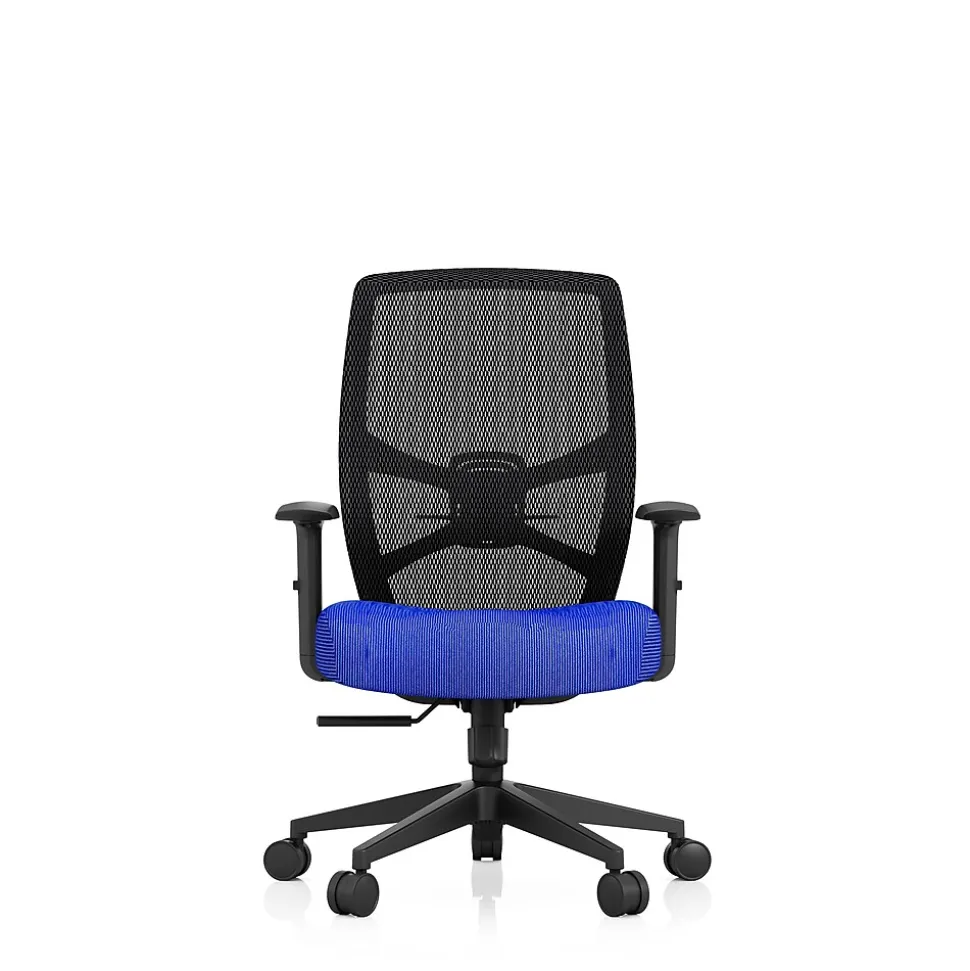 Tempur-Pedic ProTask Mesh/Fabric Swivel Executive Task Chair, Blue (TP-PROTASK-BLU)