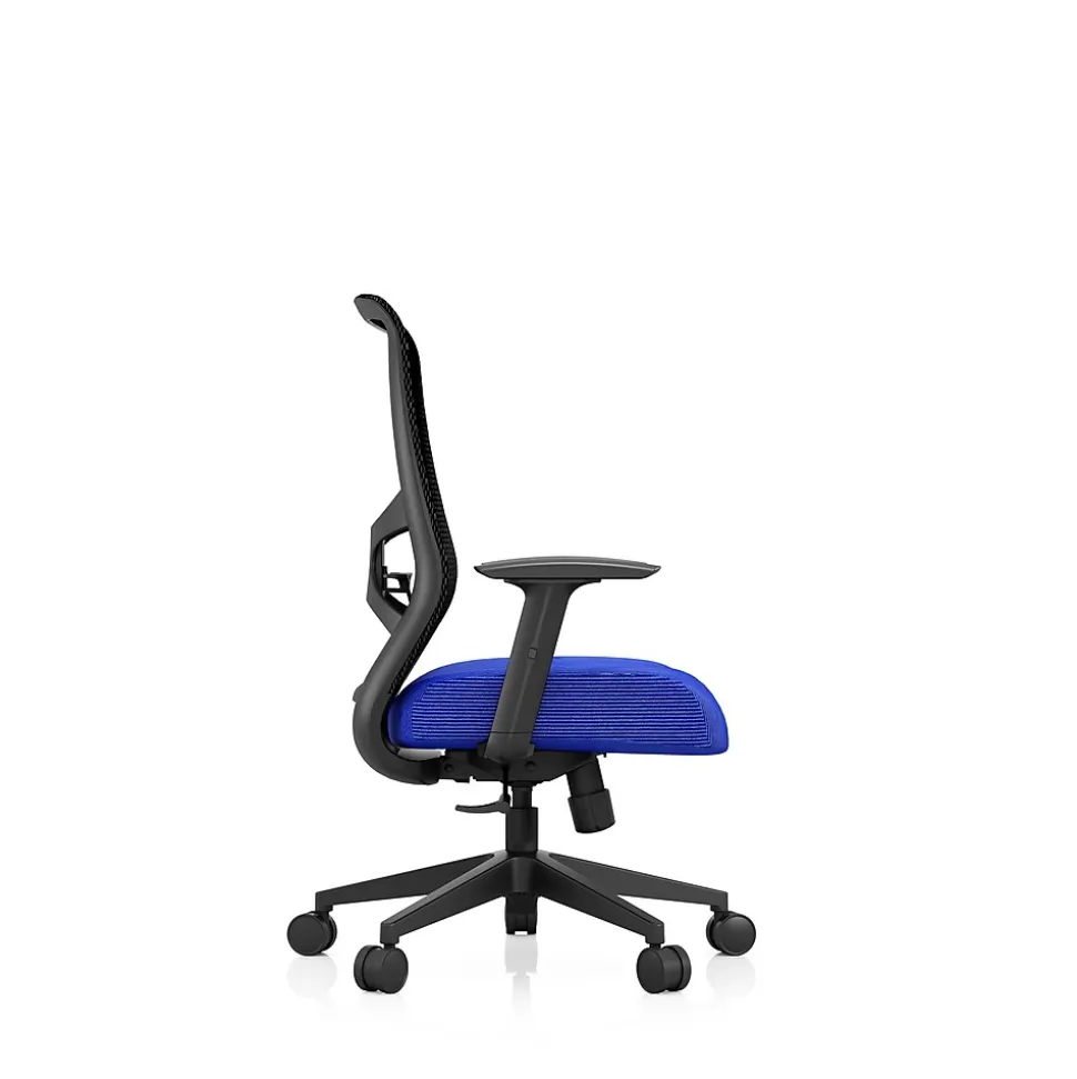 Tempur-Pedic ProTask Mesh/Fabric Swivel Executive Task Chair, Blue (TP-PROTASK-BLU)