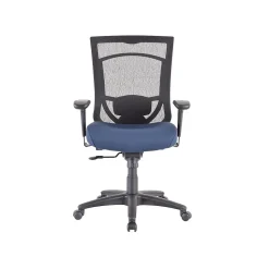 Tempur-Pedic TP7000 Mesh Back Fabric Task Chair, Black and Cobalt (TP7000-COBALT)