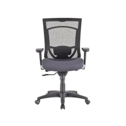 Tempur-Pedic TP7000 Mesh Back Fabric Task Chair, Black and Agate Gray (TP7000-AGATE)
