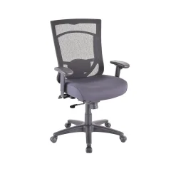 Tempur-Pedic TP7000 Mesh Back Fabric Task Chair, Black and Agate Gray (TP7000-AGATE)