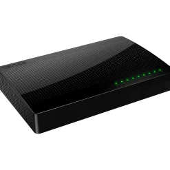 Tenda SG108 8-Port Gigabit Ethernet Unmanaged Switch, 10/100/1000 Mbps, Black (SG108)