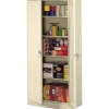 Tennsco Deluxe Storage Cabinet, 5-Shelf, Putty, 78"H x 36"W x 18"D