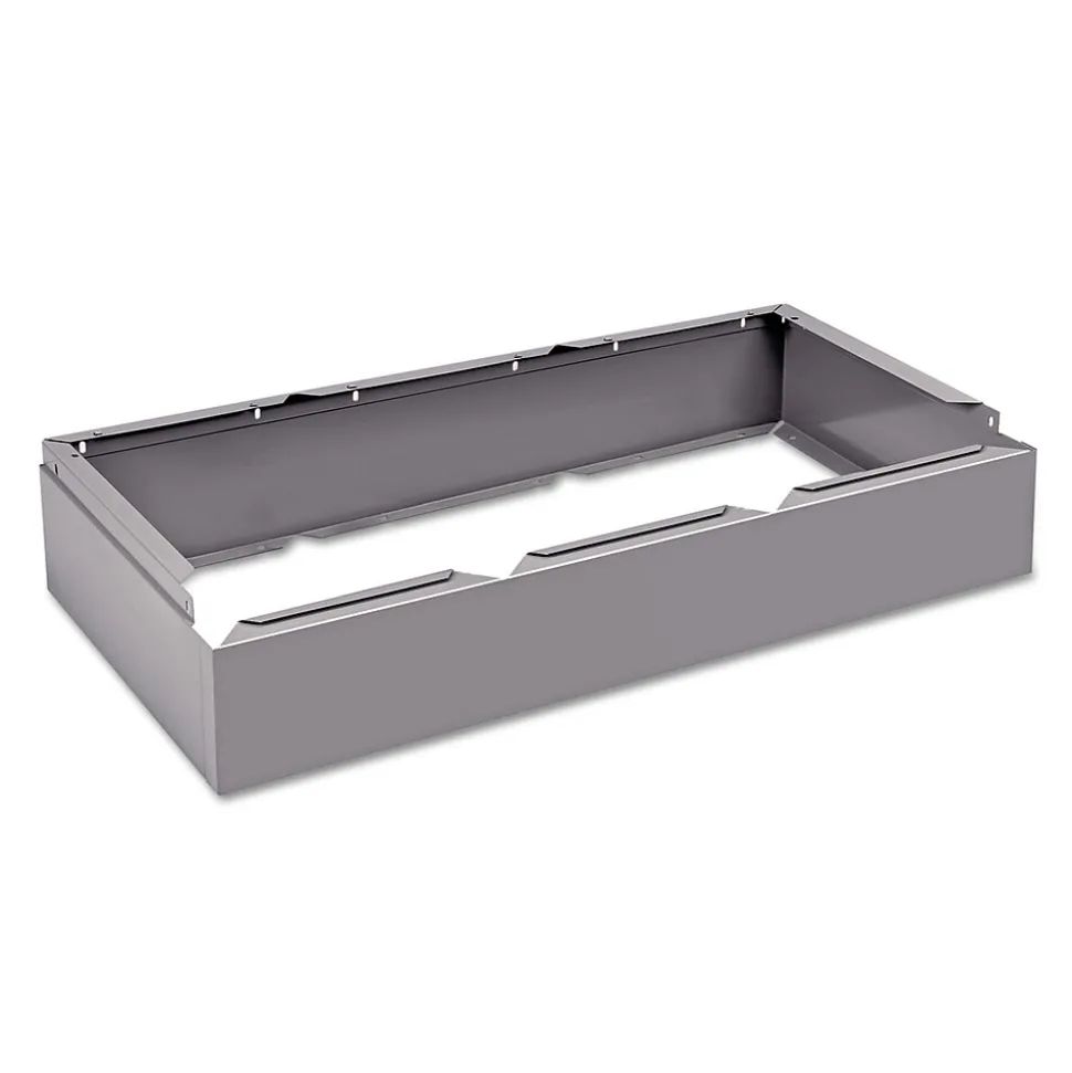 Tennsco Optional Locker Base, 36" x 6", Medium Gray (CLB3618MG)