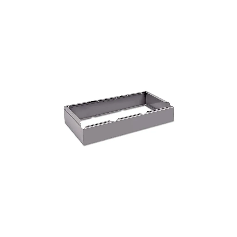 Tennsco Optional Locker Base, 36" x 6", Medium Gray (CLB3618MG)