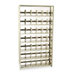 Tennsco Snap-Together 7-Shelf Steel Closed Starter Set, 88"H x 48"W x 12"D, Sand (TNN128848PCSD)
