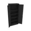 Tennsco Standard 72" Steel Storage Cabinet with 5 Shelves, Black (7215-BLK)