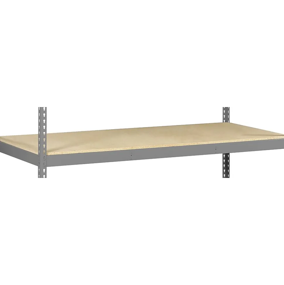 Tennsco Z-Line Long Span Extra Shelf, Supports 2,250 lb., Medium Grey, 48"W x 24"D