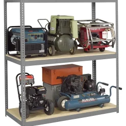 Tennsco Z-Line Long Span Shelving Unit, Supports 6,000 lb., Medium Grey, 84"H x 60"W x 24"D (TNN-ZL7-6030-3D)